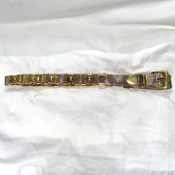 Silver Chain Link  w/ Gold Hardware - Picture 4 of 5